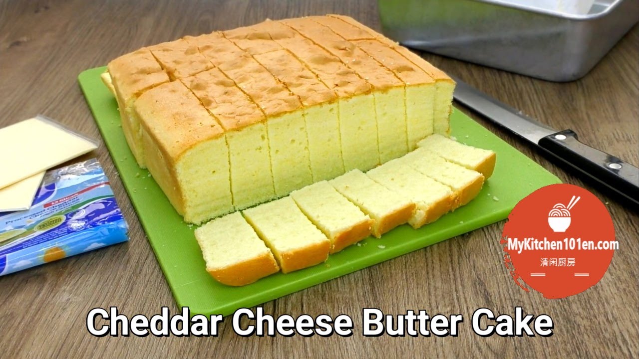 Cheddar Cheese Butter Cake | MyKitchen101en