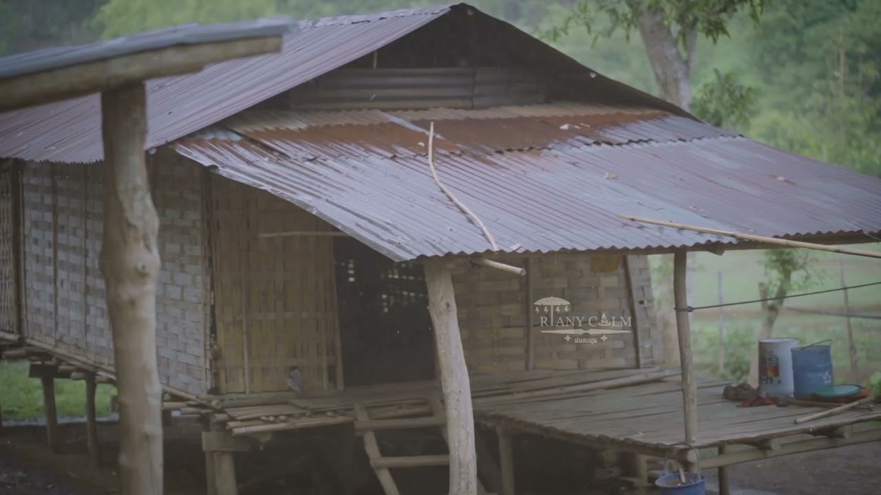 เสียงฝนตกบนหลังคาสังกะสี 5 ชม | หลับลึก ผ่อนคลาย ไม่มีโฆษณา | Tin Roof Rain Sounds for Deep Sleep