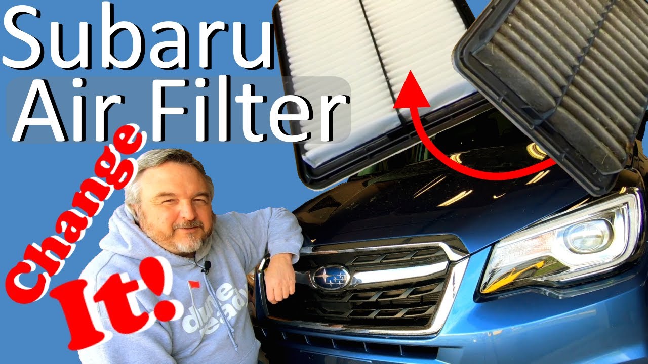 Как заменить воздушный фильтр двигателя Subaru Forester