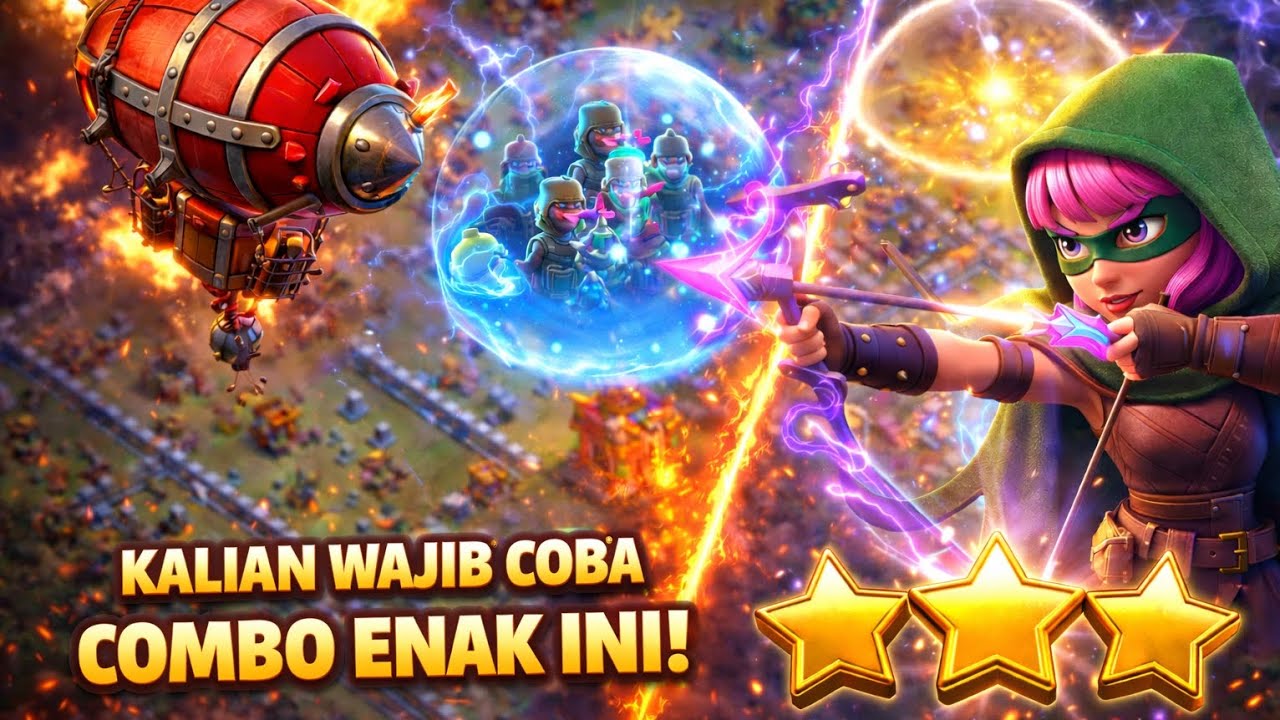 Combo arcer blim TH 13 vs TH 14 #PerfectAttack #COCWar #COCTips #COCCombo