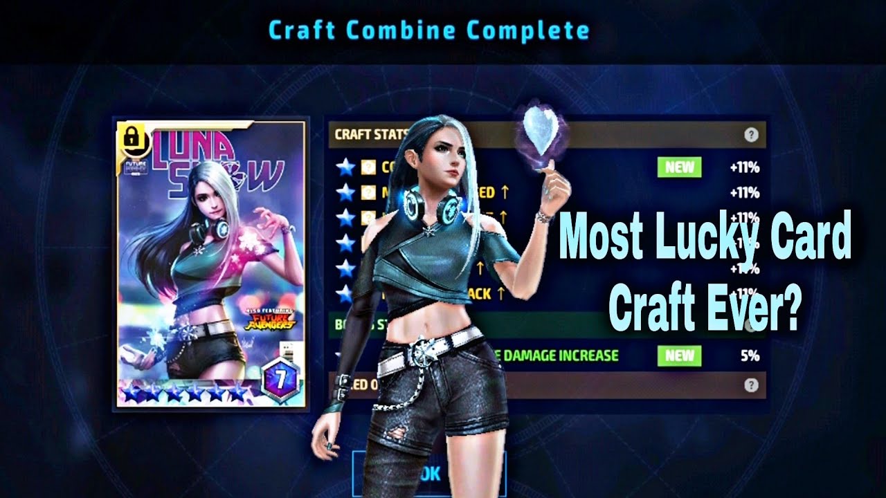 Most Lucky Card Craft Ever - Marvel Future Fight
