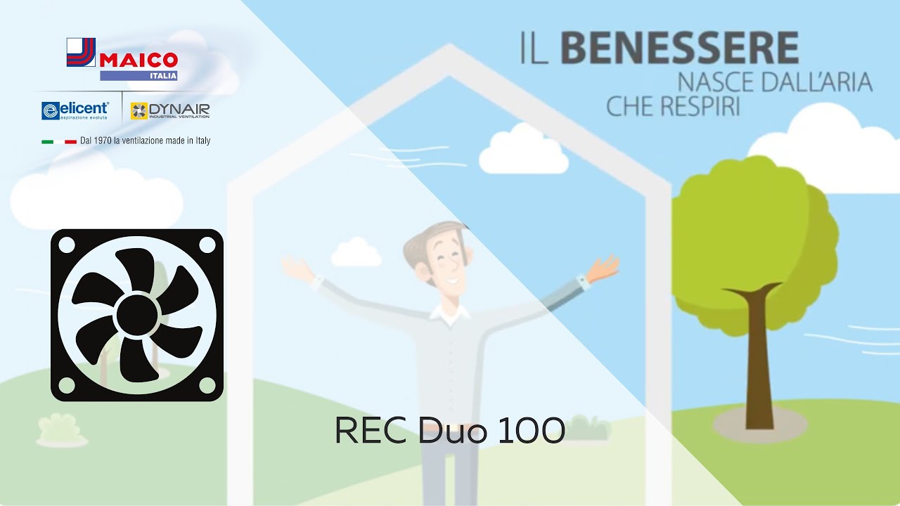 REC Duo 100: il Recuperatore di calore per il comfort e un’aria più sana in case, uffici e scuole