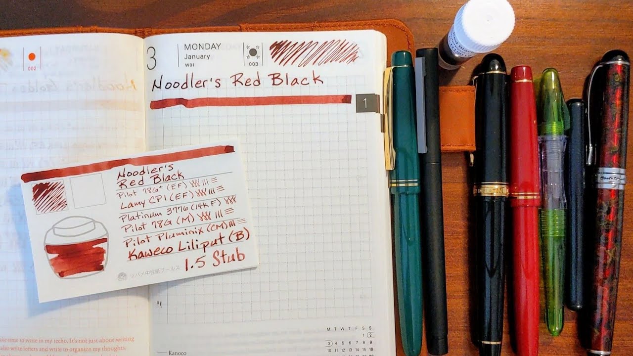 Noodler's Red Black and Fountain Pens