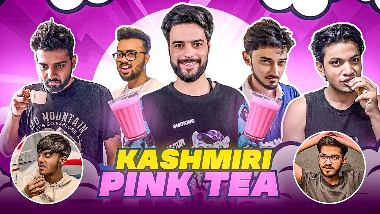 Gamers Try Famous Kashmiri PINK Tea (Noon Chai) for the First Time Ever at GodLike Bootcamp | Crow