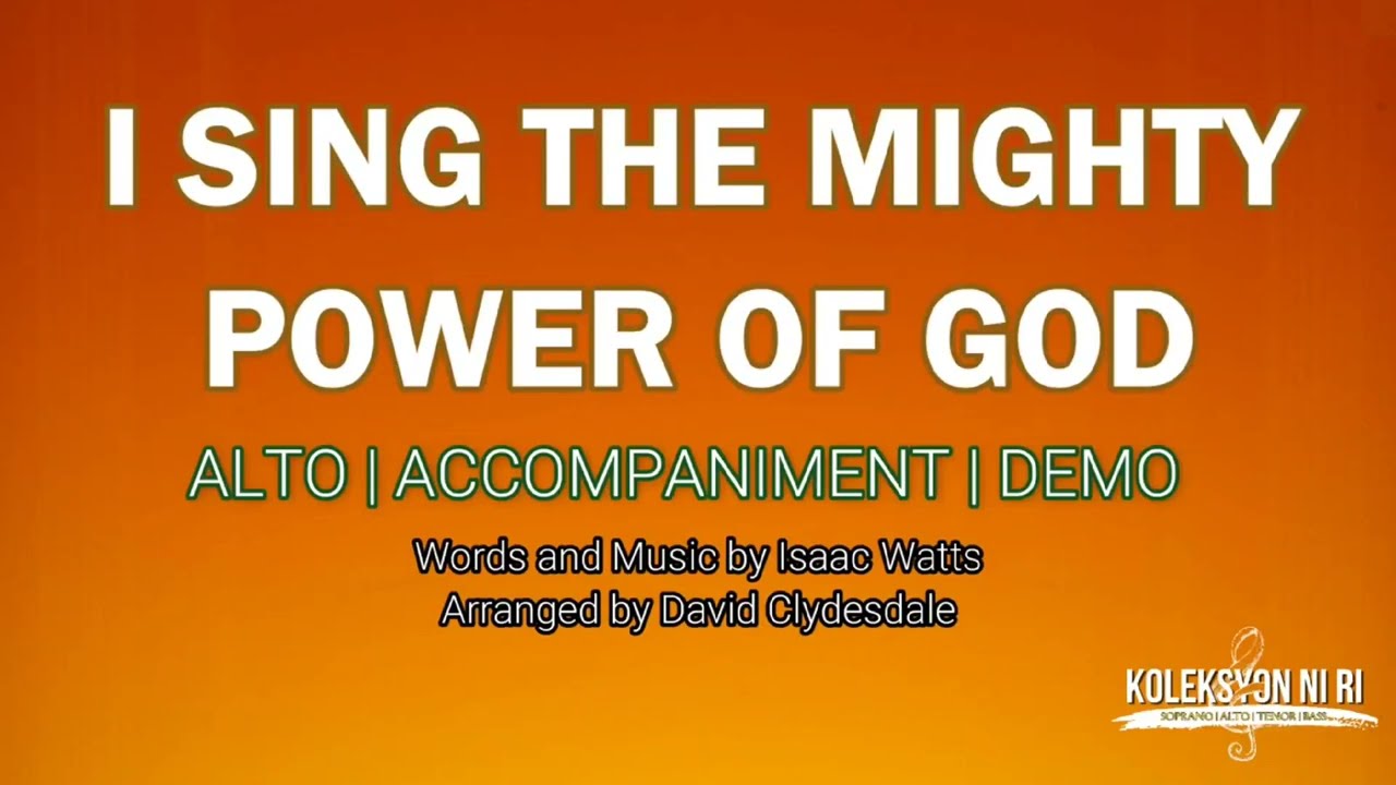 I Sing the Mighty Power of God | Alto | Vocal Guide by Sis. Riza Ovidos