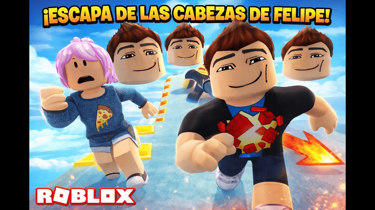 ¡ESCAPAMOS DE LAS CABEZAS DE FELIPE! 😱🔥 Roblox Obby con mi mamá