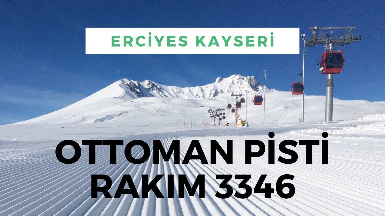 Ottoman Teleferiği 14 nolu Siyah Pist ve Erciyes Zirve Mart 2020