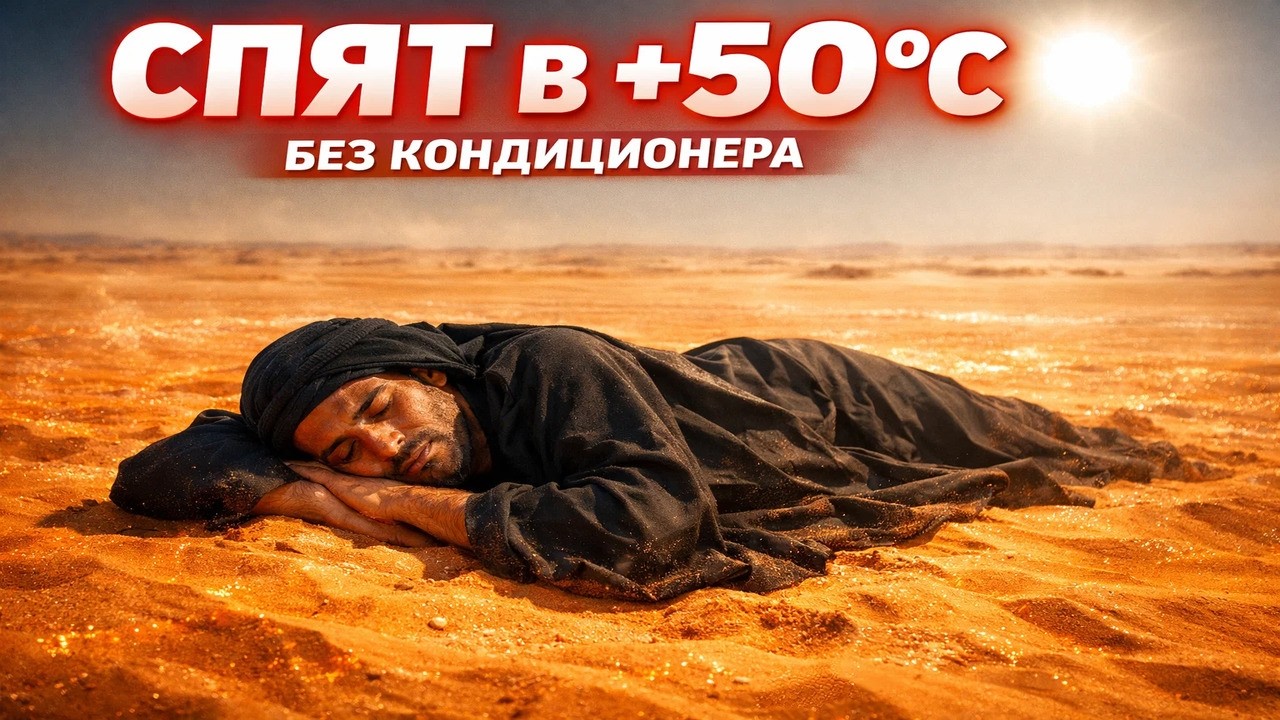 Они спят посреди пустыни в +50°C — без кондиционера и палатки