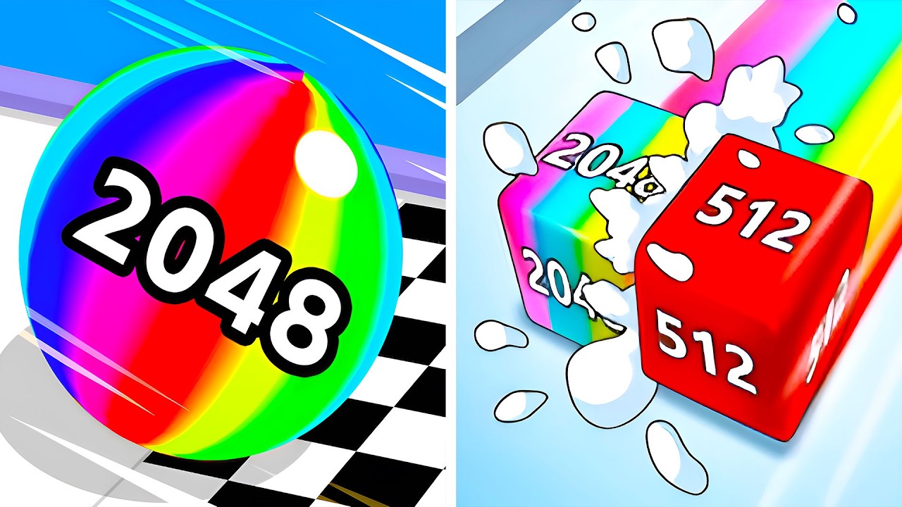Ball Run 2048 VS Jelly Run 2048 🔴🍬 All Levels Max Update Walkthrough Mobile NEW Gameplay B2RX