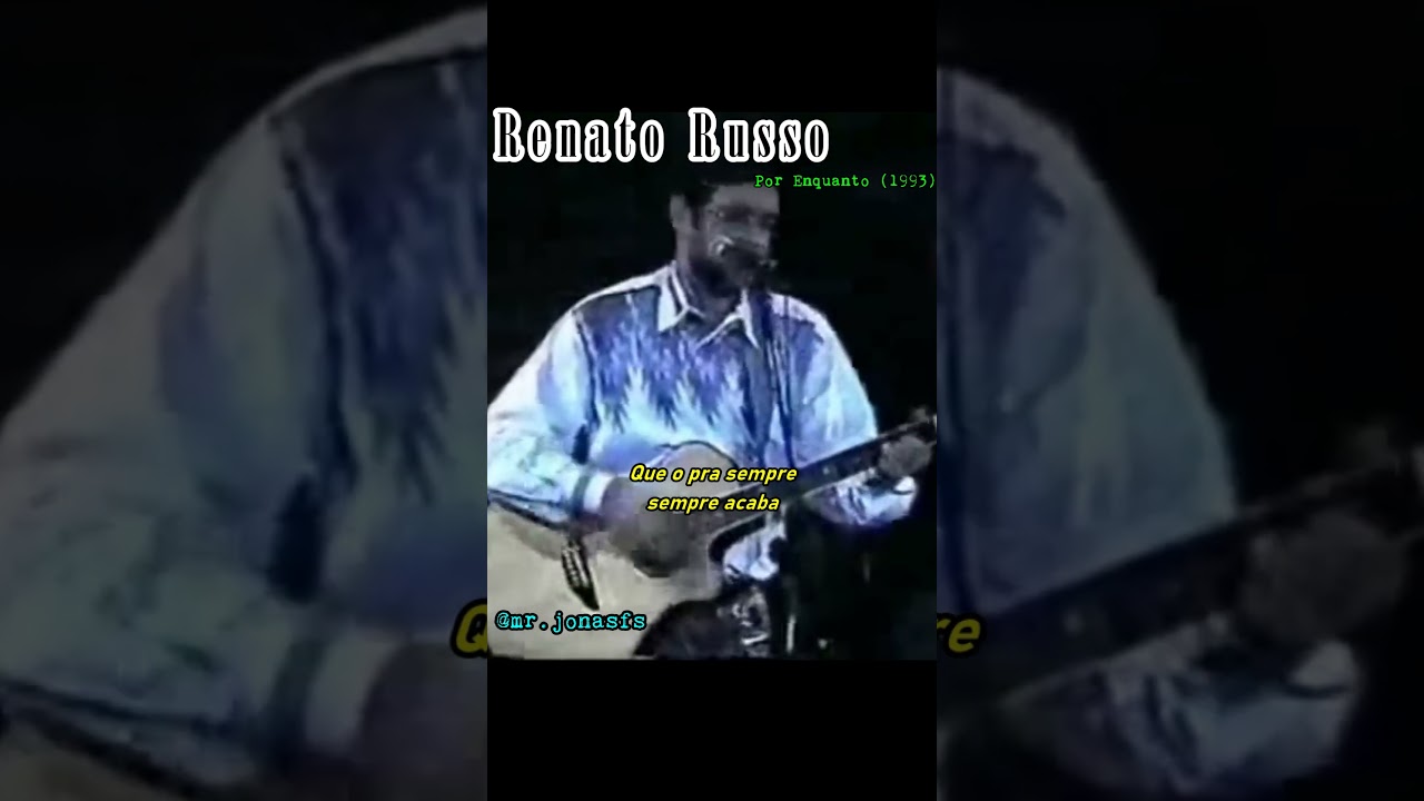 Renato Russo - Por Enquanto (Acústico Ao Vivo) | Show Pela Vida [1993]