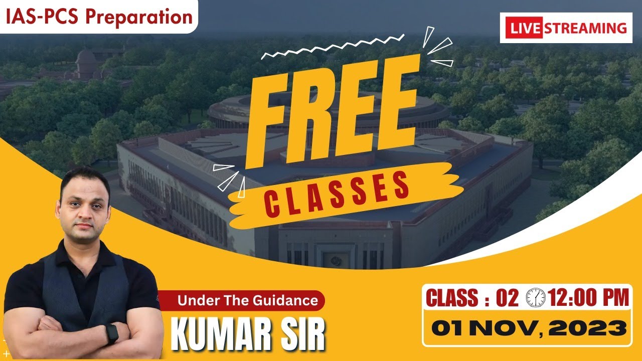 FREE LIVE CLASS BY KUMAR SIR
