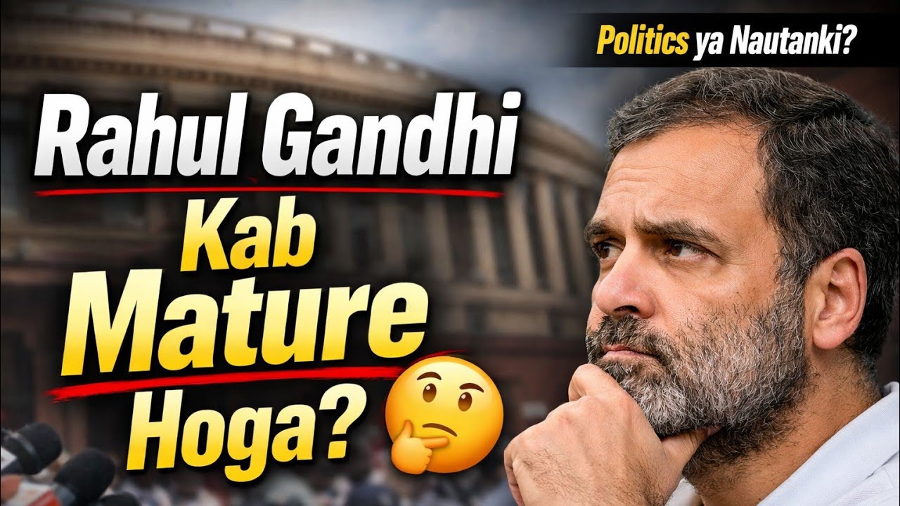 Rahul Gandhi Kab Mature Hoga? | संसद के बाहर फिर दिखा ड्रामा