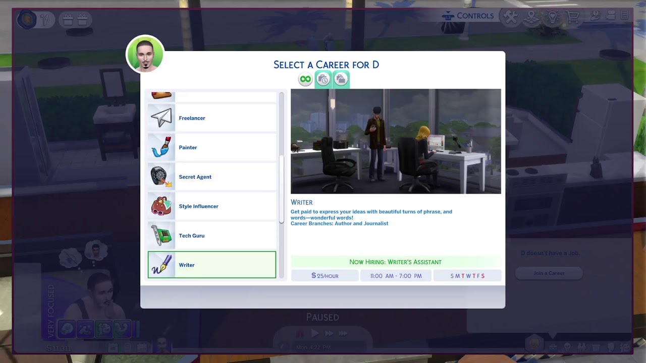 The Sims 4 - Leveling up/making money (PS5)