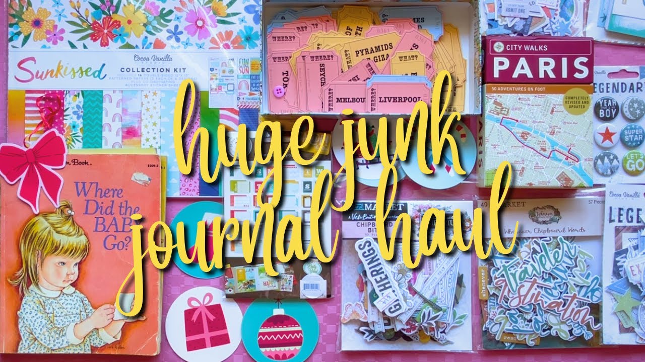 INCREDIBLE THIFT & CRAFT STORE HAUL!! 🛍️ | JUNK JOURNAL & SCRAPBOOKING SUPPLIES ✨ ✂️