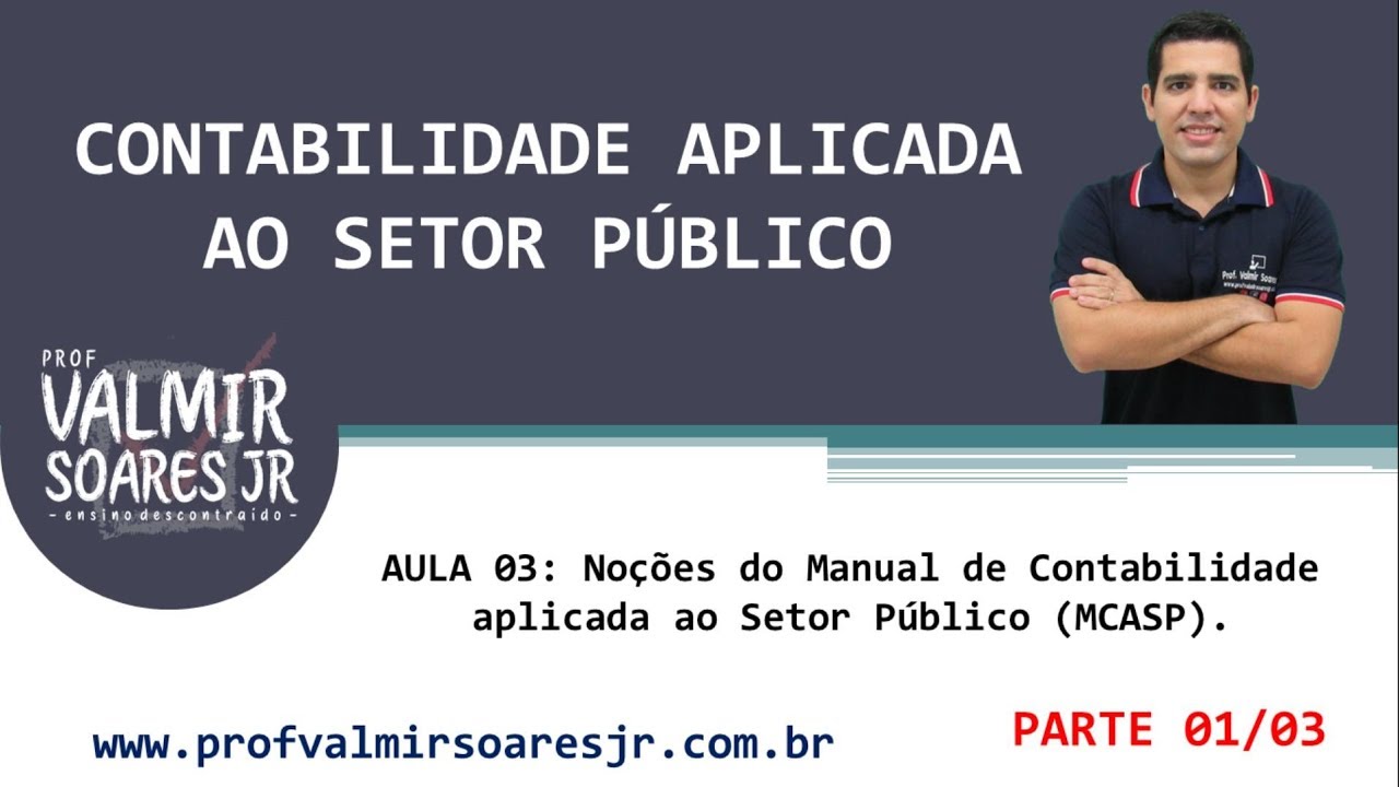 CONTABILIDADE PÚBLICA PARA CONCURSOS - AULA 03 - PARTE 01/03 - NOÇÕES DO MCASP