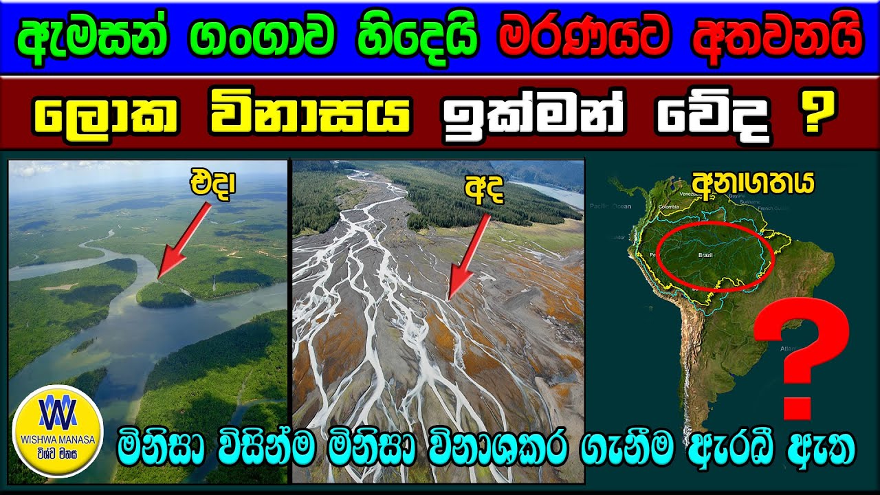 ඇමසන් ගංගාව සීග්‍රයෙන් හිදී යයි, ලෝක විනාශයේ පෙරනිමිති, Amazon River Drought,