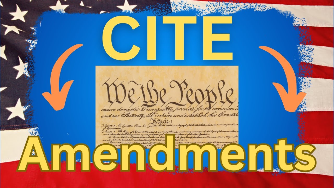 How to cite Amendments in MLA | How to cite the Constitution in MLA