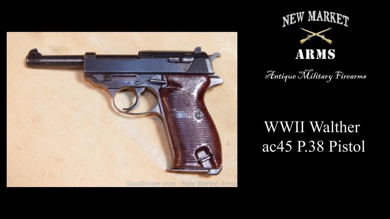 The WWII Walther ac45 P.38 Pistol