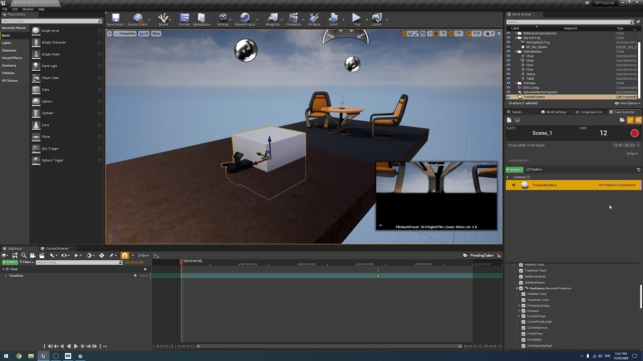 Unreal's Take Recorder for Virtual Production (Tutorial)