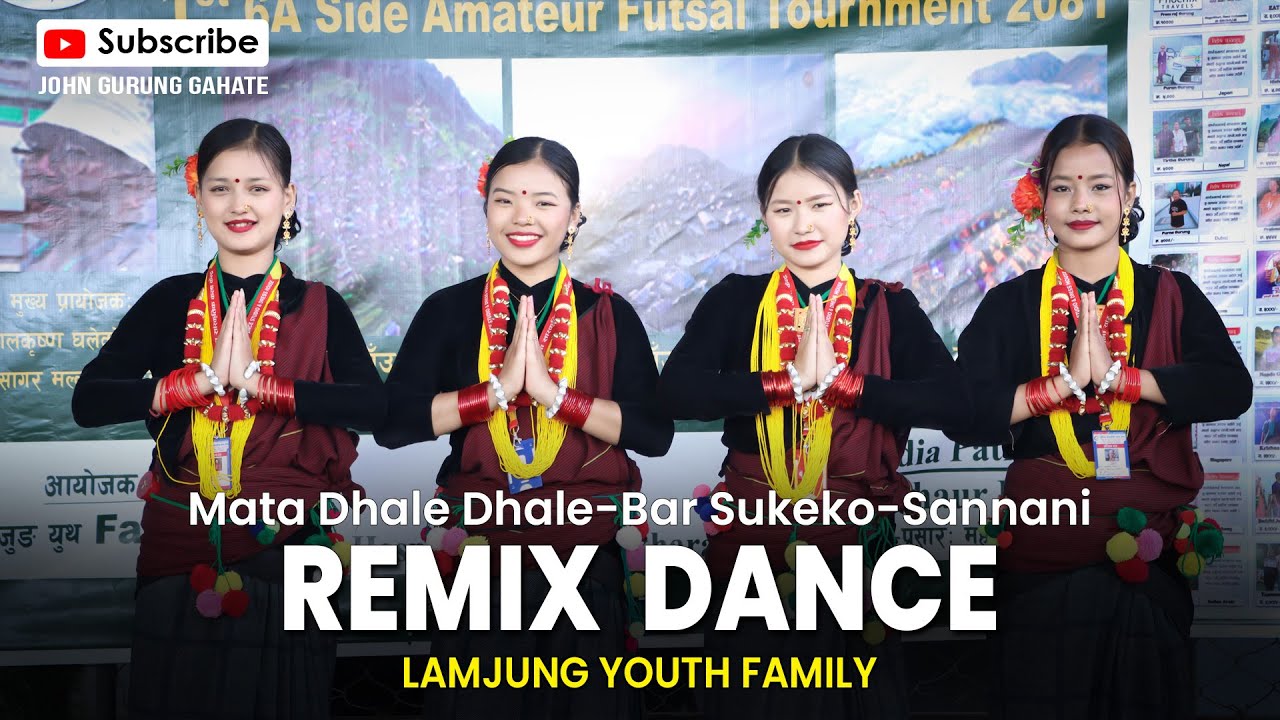 Mata Dhale Dhale-Bar Sukeko-Sannani || Remix Cover Dance || Lamjung Youth Family