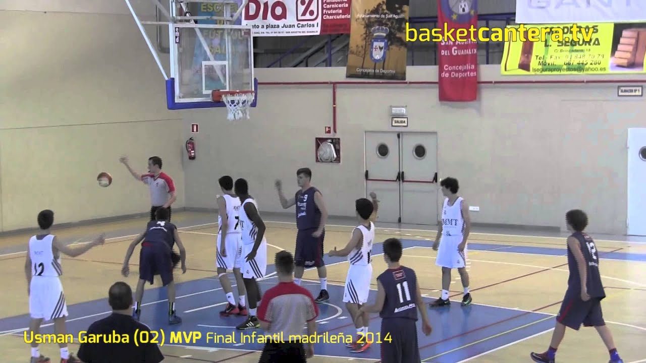 USMAN GARUBA (alevín RealMadrid) MVP Final Infantil madrileña 2014 (BasketCantera.tv)