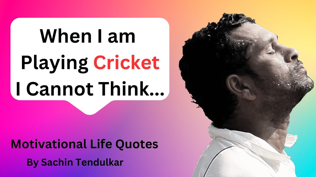 Sachin Tendulkar quotes about cricket, life and sucess 🏏🏏🏏🏏 || Best motivational speech ||