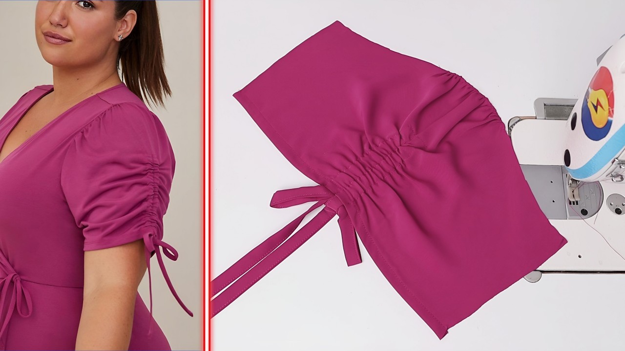 Sewing tricks: I didn't expect it to be so easy to cut and sew sleeve designs. Basic sewing tips.