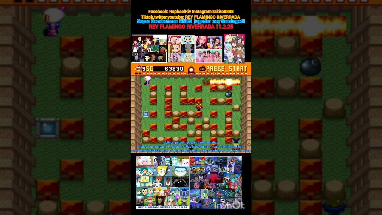#bomberman #megaman #meteoheroes #ojamajodoremi #konosuva #snes #riverradaok #retrogaming #nes 