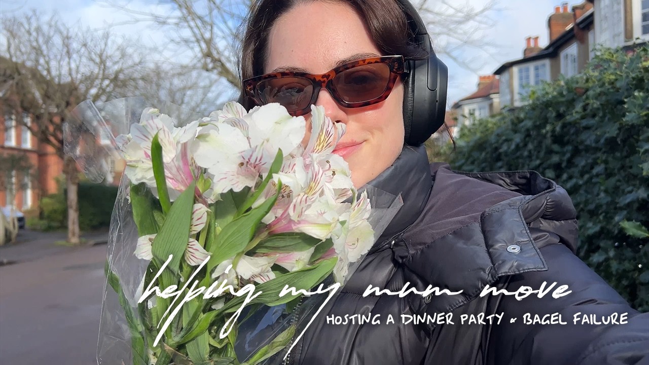 helping my mum move to cornwall | baking for a dinner party & a bagel failure