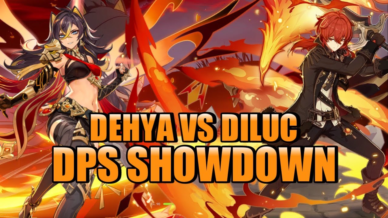 DEHYA VS DILUC - DPS SHOWDOWN || Genshin Impact 3.5 #genshinimpact35 #hoyocreators