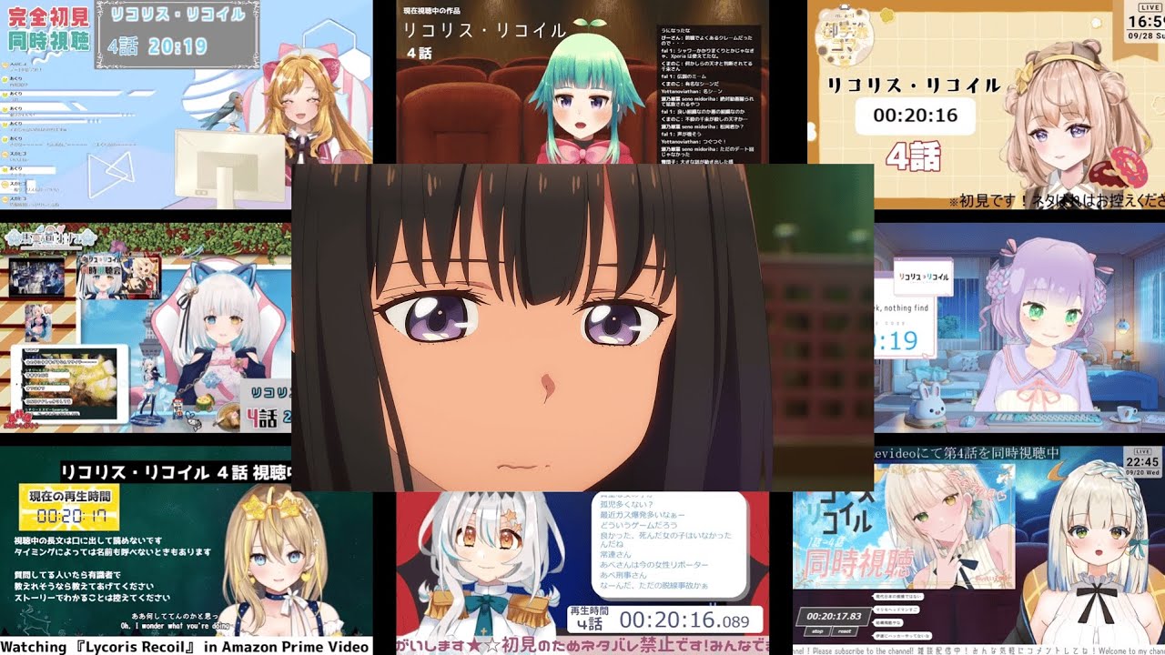 リコリス・リコイル 第4話 VTuber 反応まとめ｜Lycoris Recoil EP4 VTuber Anime Reaction