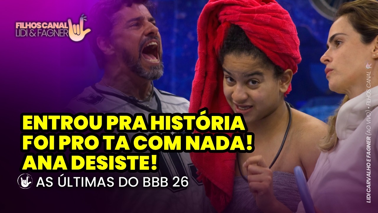 BBB 26: ENTROU PRA HISTÓRIA E GEROU REVOLTA, CASA NO TÁ COM NADA E ANA DESISTE DE JONAS 😱🔥