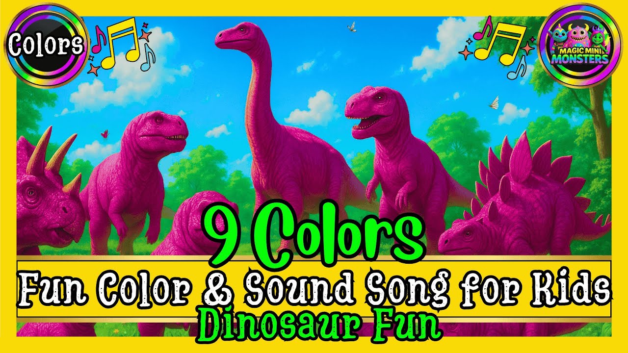 Fun Color & Sound Song for Kids | Make The Sounds | Magic Mini Monsters | #magicminimonsters
