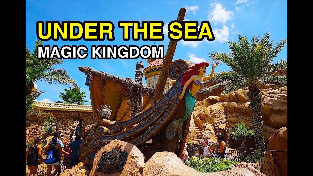 [4K] Under The Sea – Journey of the Little Mermaid {Full Ride & Queue} : Magic Kingdom (Orlando, FL)