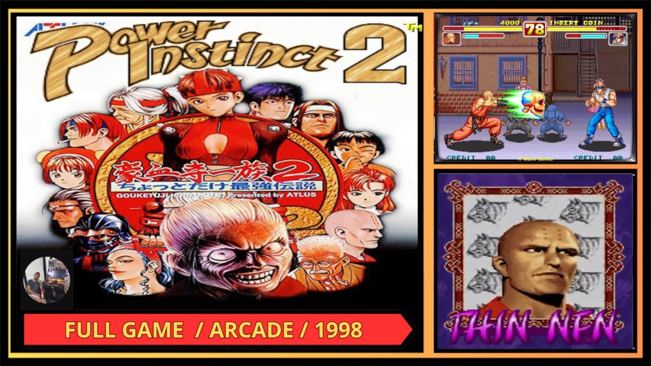 POWER INSTINC 2  - 💥THIN NEN💥 - [ ARCADE / 1994 ] - GAMEPLAY COMPLETO