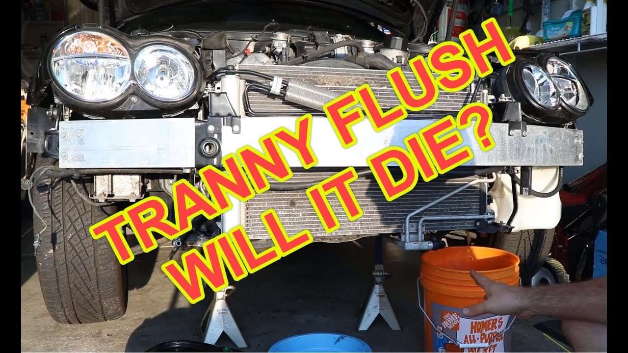Transmission fluid flush, Connector Replacement on my cheap W209 Mercedes CLK 500 from Copart