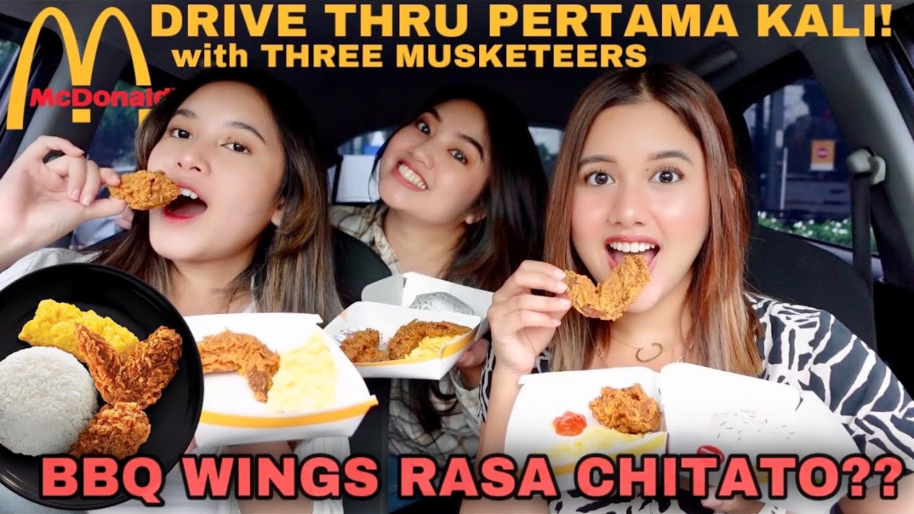 DRIVE THRU MCD BBQ WINGS TERBARU BARENG THREE MUSKETEERS!!