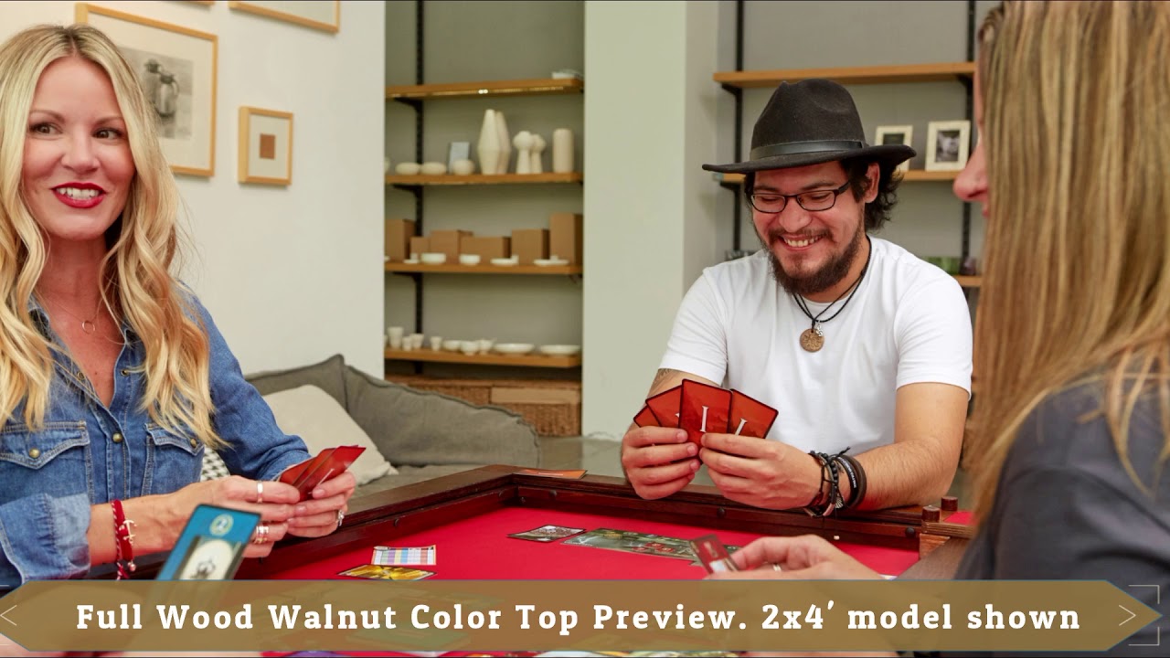 Full Walnut Color Wood Tops Announced for GameChanger Game Tables