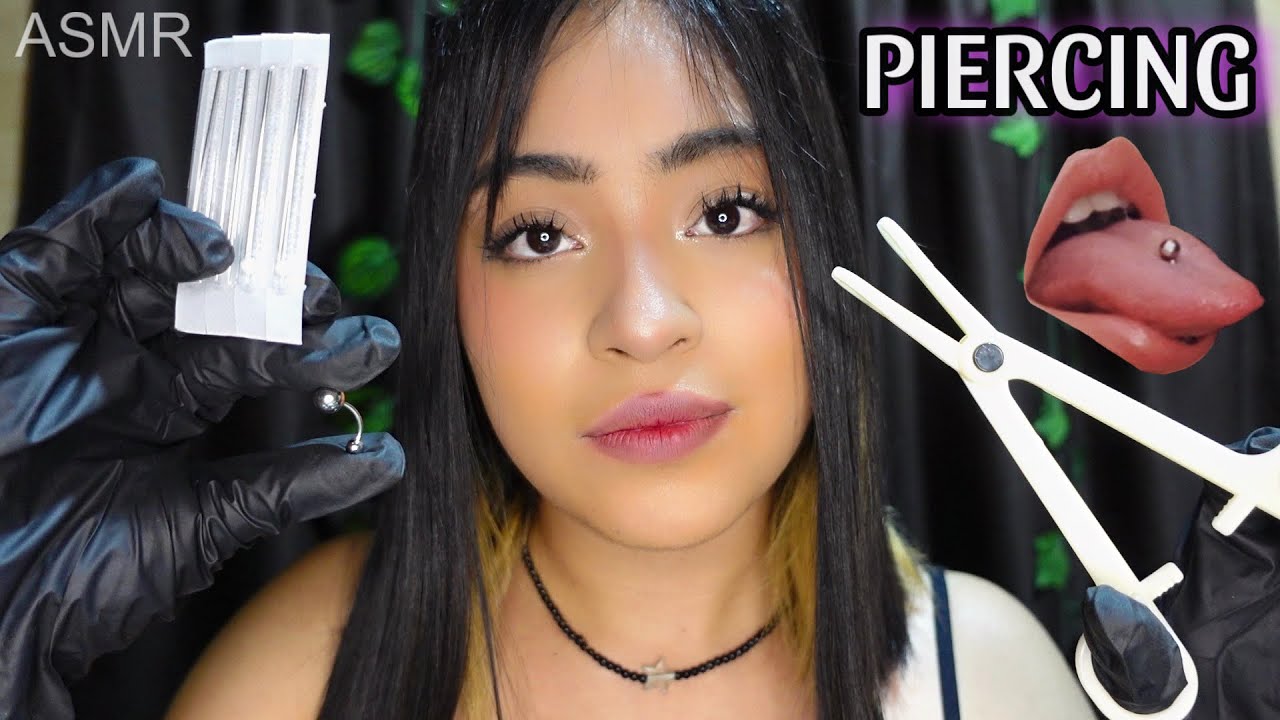 ASMR te hago piercings 👂🏼ROLEPLAY