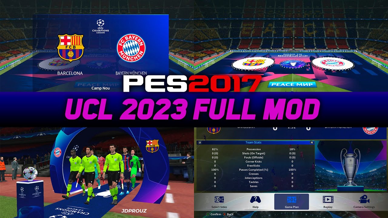 PES 2017 - New UEFA Champions League Mod 2023