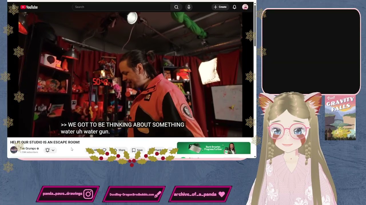 Panda Loses it at Arin's 