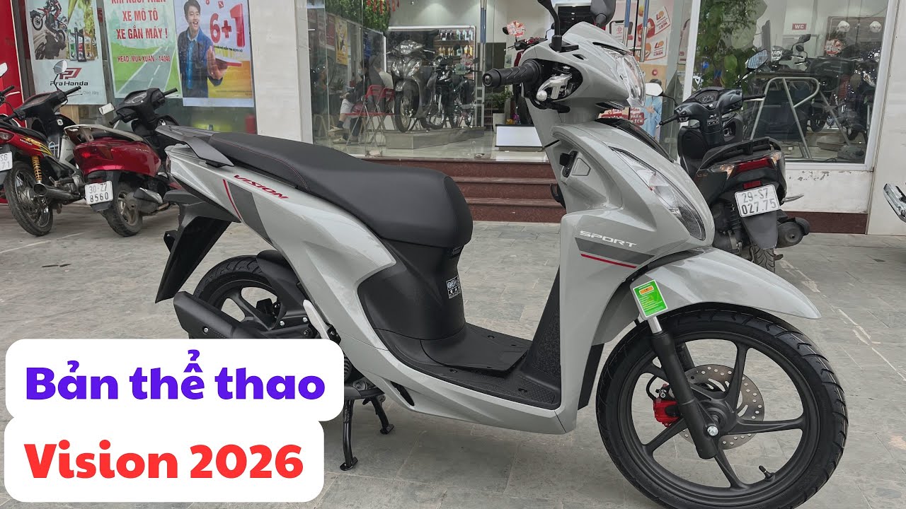 Vision 2026 bản thể thao màu xám. Review vision 2026 màu xám xi măng.Vision 2026 bản cao #vision2026