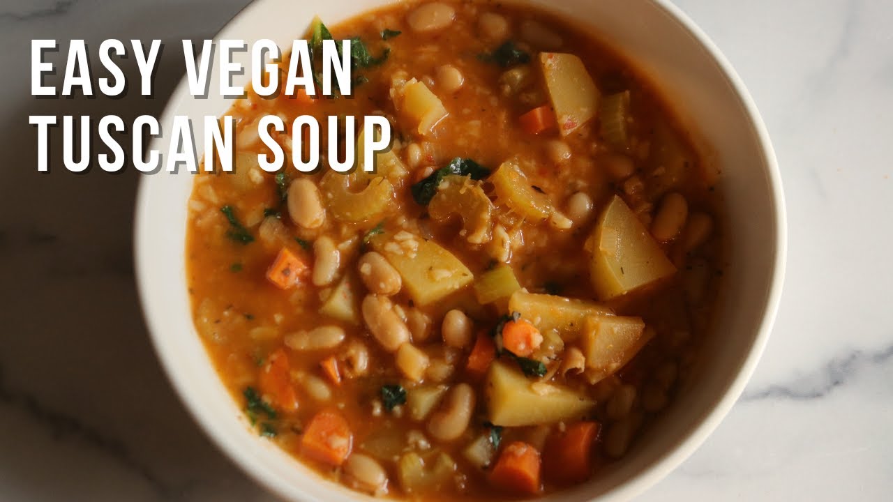 Cozy Creamy Vegan Tuscan Soup for a Comforting Dinner