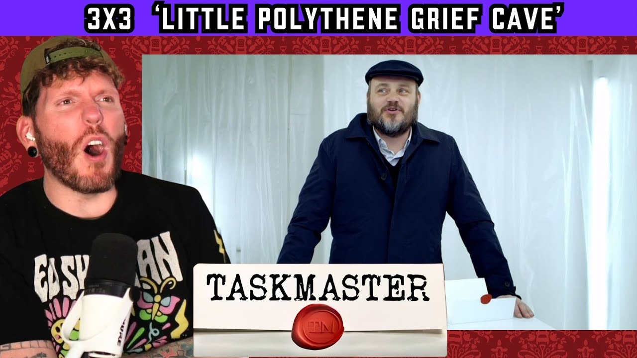 AMERICAN watches TASKMASTER for the first time! 3x3 'Little Polythene Grief Cave' Reaction