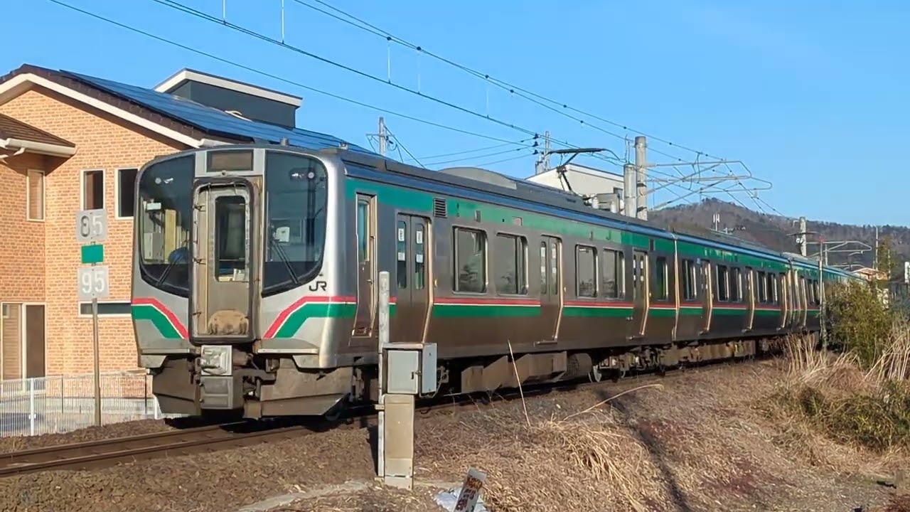 [バリ順光]仙山線普通愛子行き 愛子〜陸前落合間