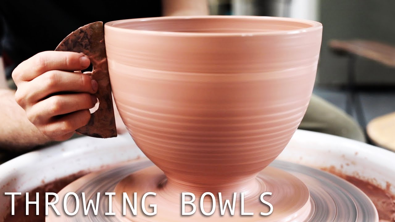 Throwing a Tall, Curved Stoneware Bowl – Part One