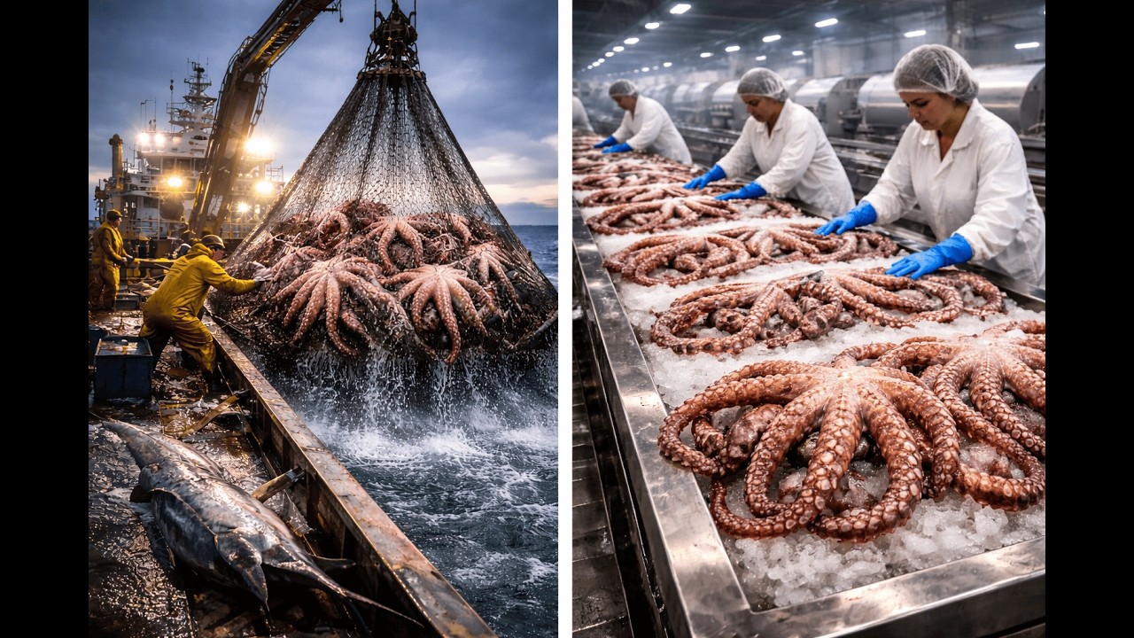 How Octopus Is Processed Today: From Ocean Fishing to Factory (Full Process)