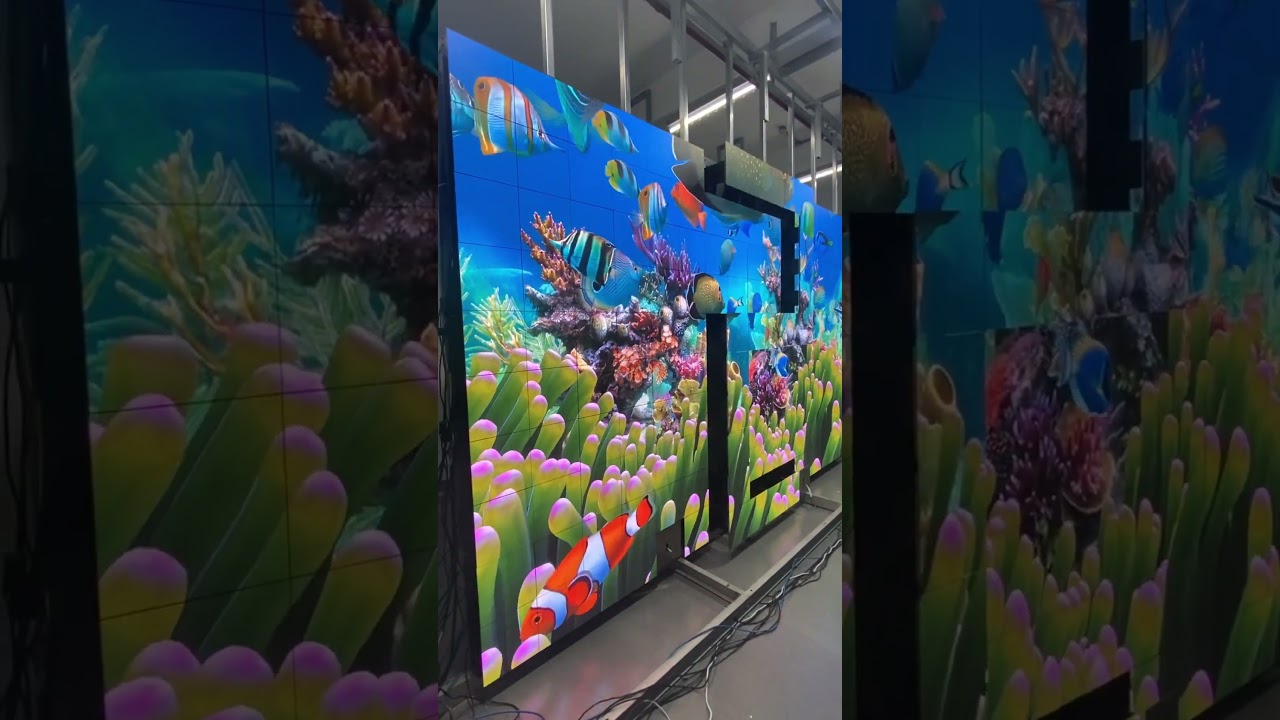 Naked-eye 3D TV wall #ledwall #ledvideowall #led #Led TV wall