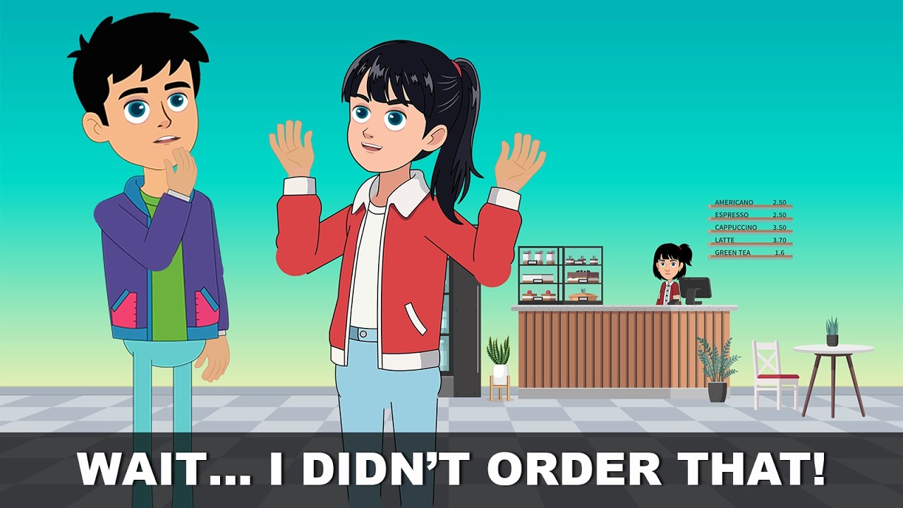 A Funny Misunderstanding at a Café | English Conversations
