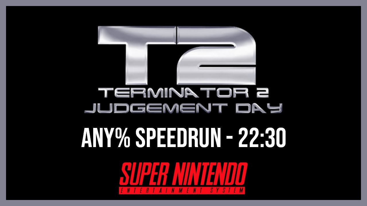 Спидран по игре «Терминатор 2: Судный день» (SNES) — 22:30
